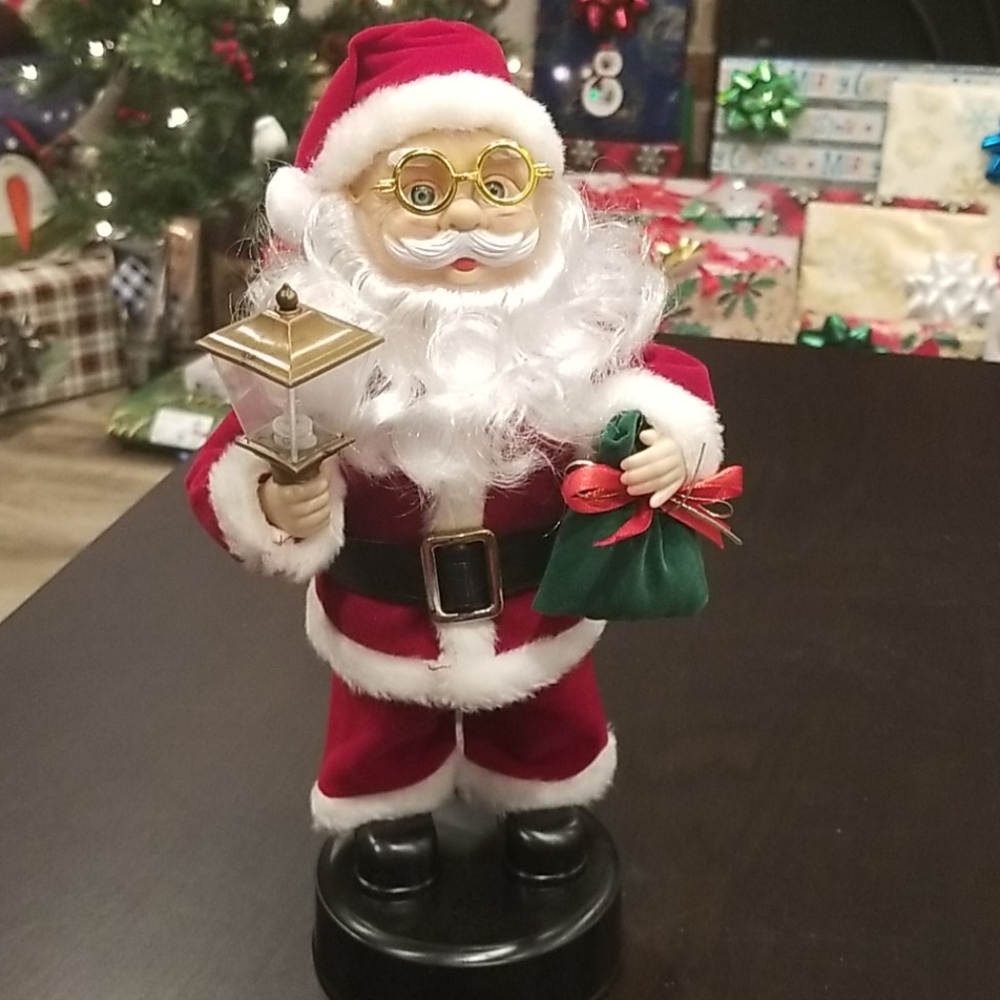 12" Moving Musical Santa